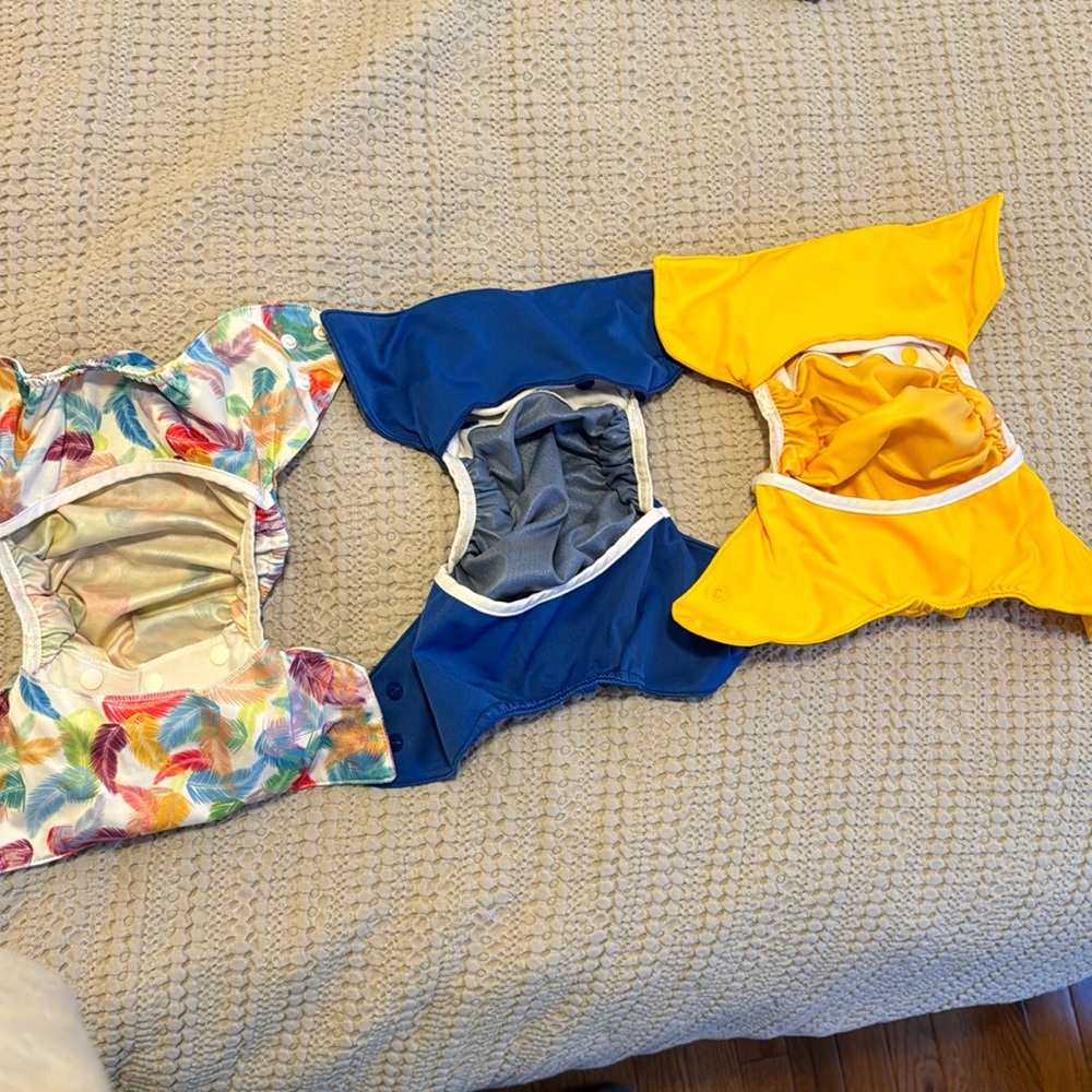 Cloth diaper covers - lot of 3